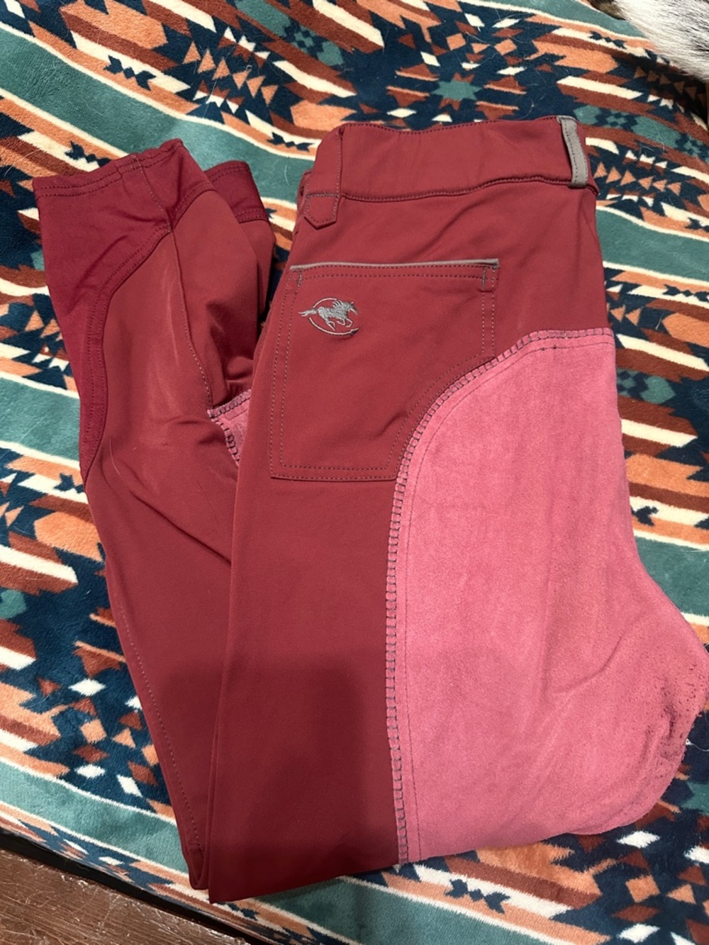 Smartpak' Maroon Riding Full Seat Breeches
